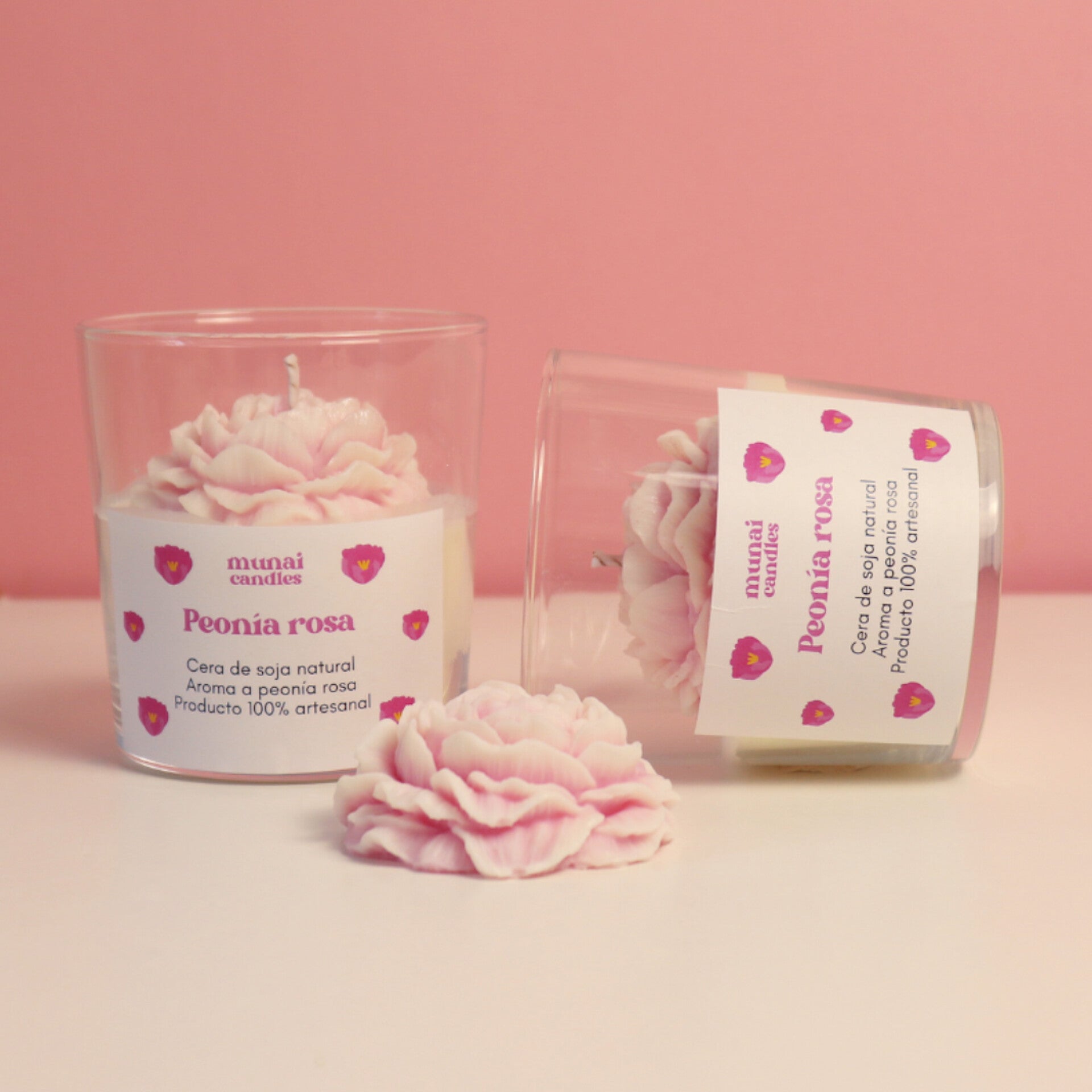 Vela aromática de Peonía