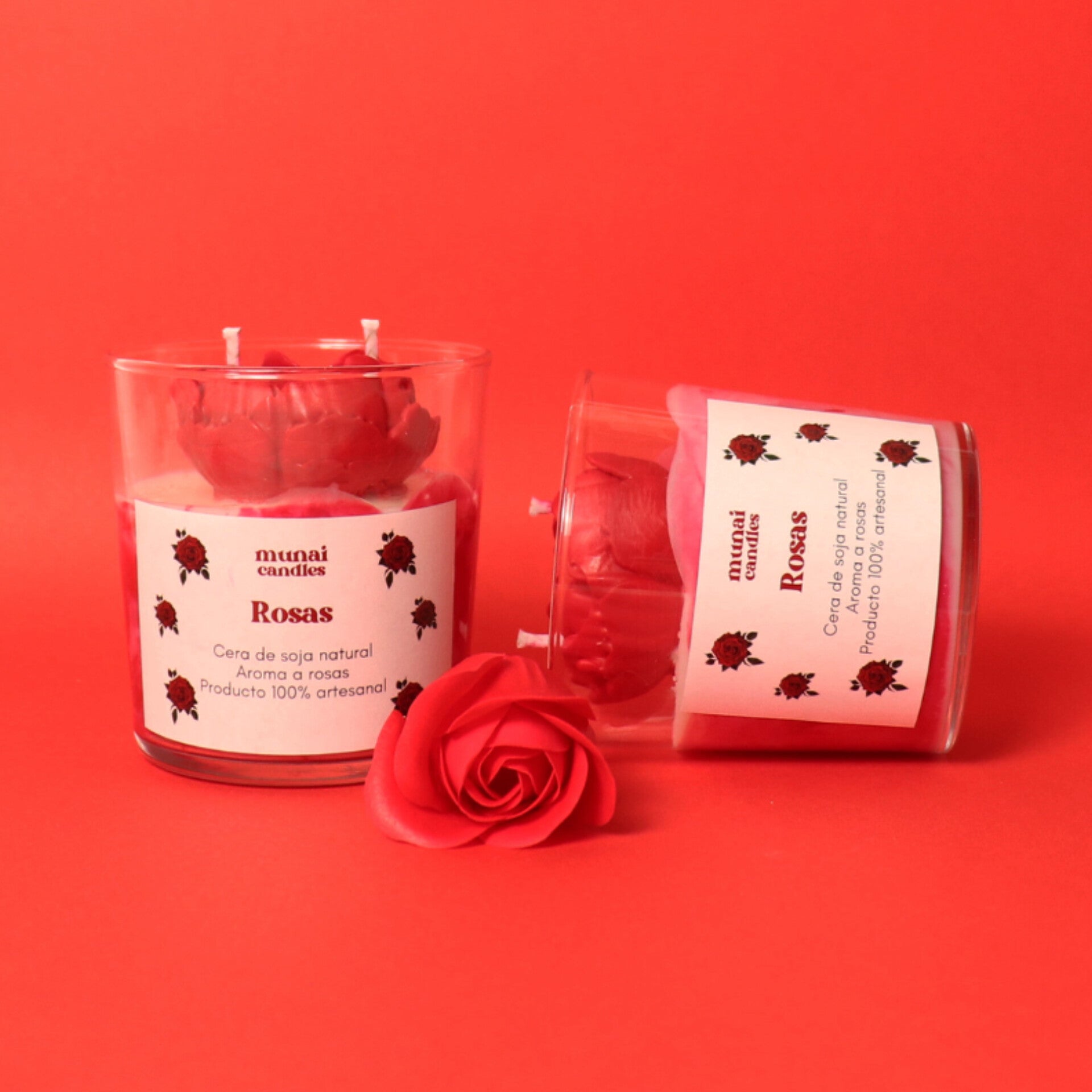 Vela aromática de Rosas