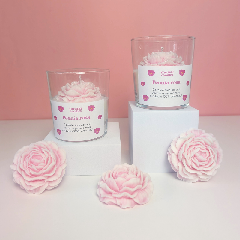 Vela aromática de Peonía