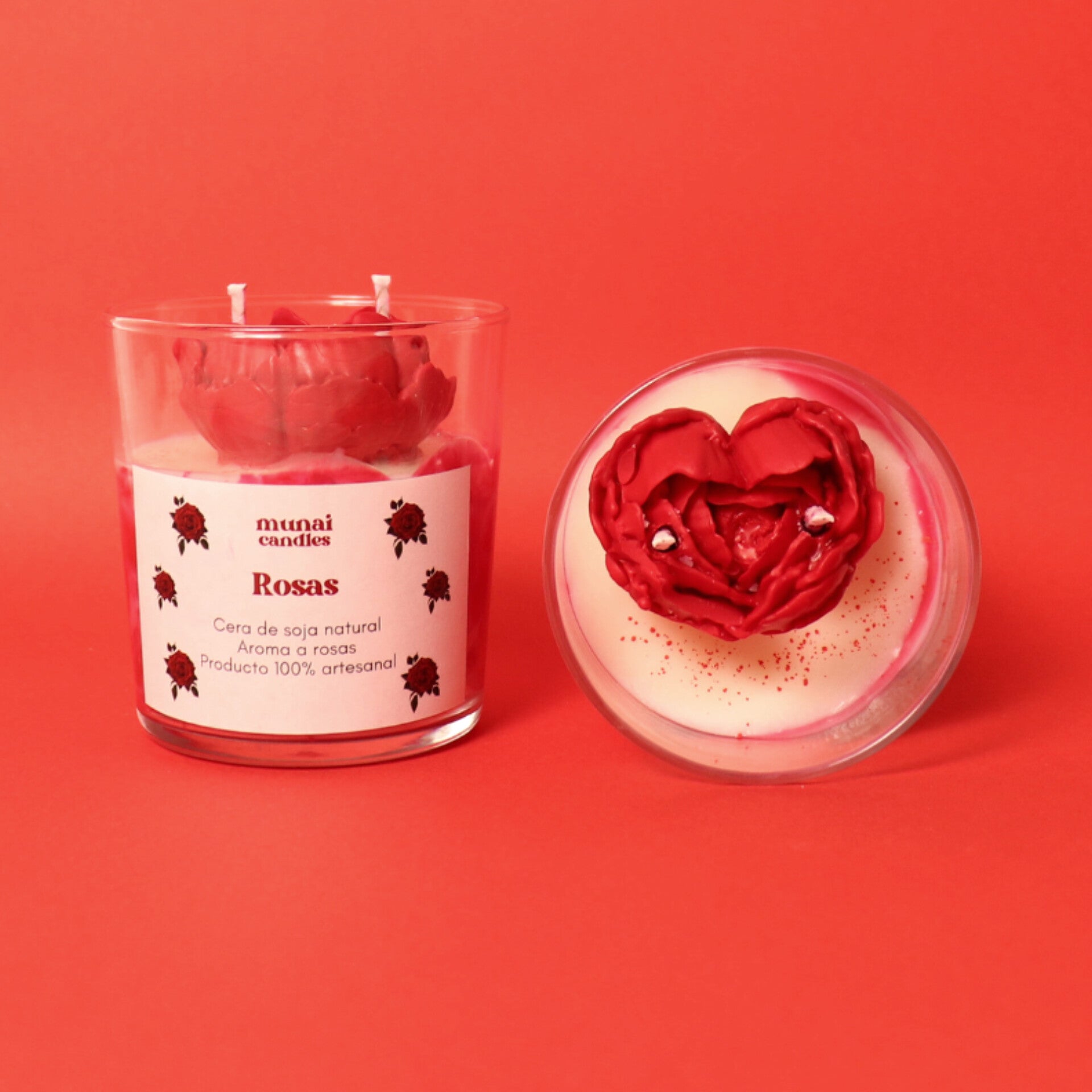 Vela aromática de Rosas