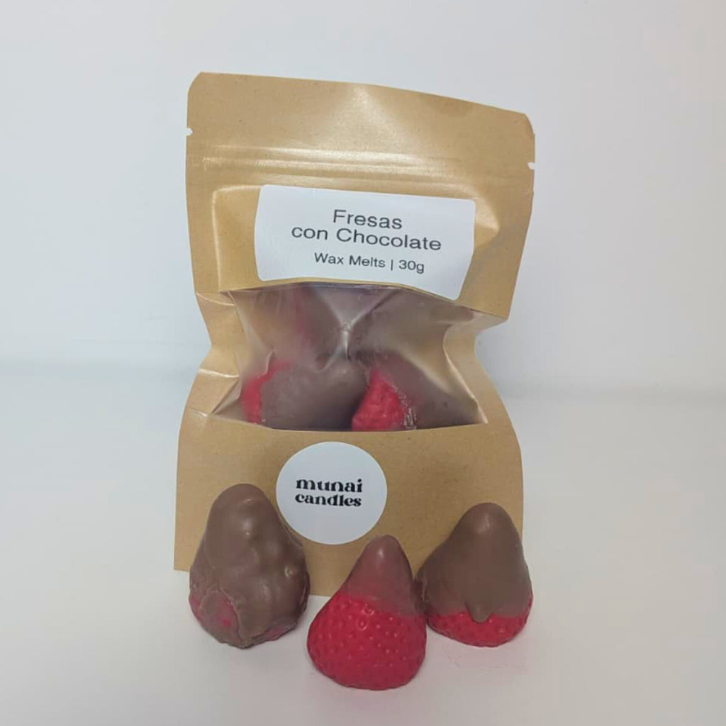 Wax Melts de Fresas con Chocolate