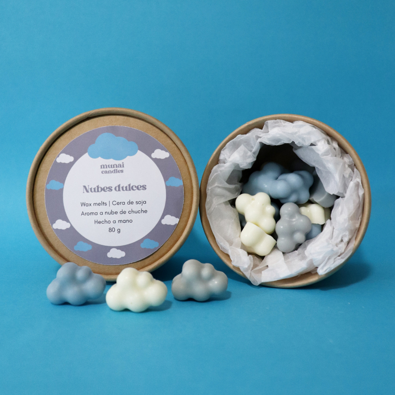 Wax melts con aroma a nube de chuche Munai Candles