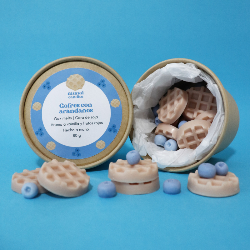 Wax melts con aroma a vanilla y frutos rojos Munai Candles